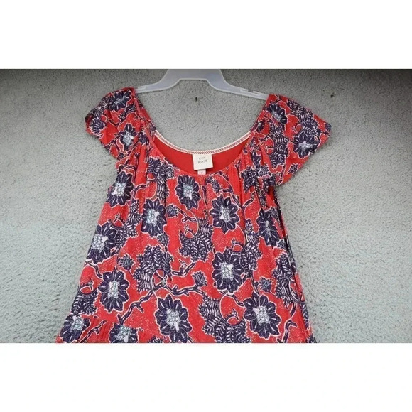 Knox Rose Floral Midi Dress-Size Small-Pheasant-Bohemian-100% Rayon-Soft - Picture 3 of 9